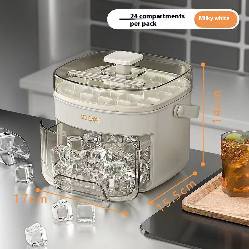 Portable Ice Cube Maker & Storage Bin