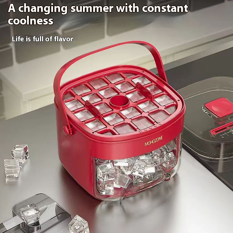 Portable Ice Cube Maker & Storage Bin